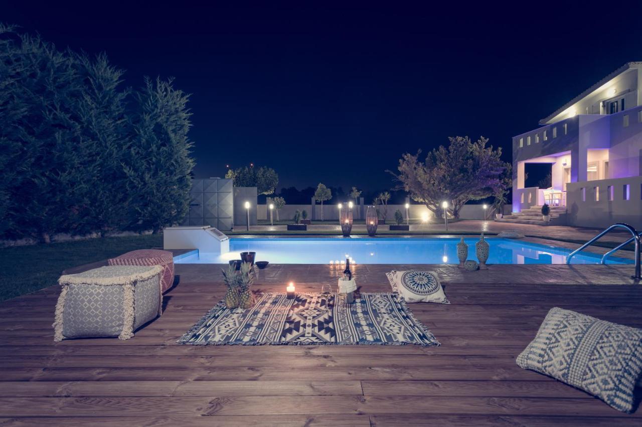Muthee Luxurious Private Villa Laganas Bagian luar foto