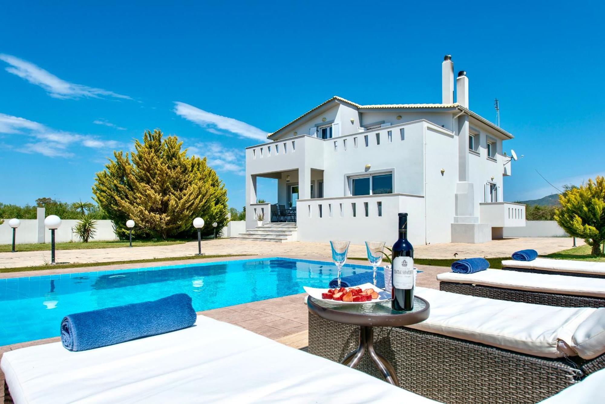 Muthee Luxurious Private Villa Laganas Bagian luar foto